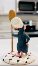 Load image into Gallery viewer, Ratatouille Remy on a Round Base 5&quot; Tall
