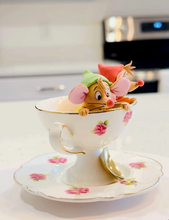 Load image into Gallery viewer, Cinderella Mice Gus and Jack In Tea Cup, Party Decorations For Birthday, Cinderella Decorations
