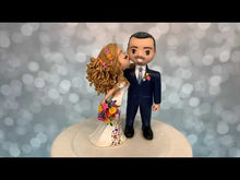 Load and play video in Gallery viewer, Traditional Wedding Cake Topper Figurine
