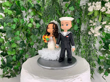 Load image into Gallery viewer, US Navy Wedding Cake Topper Figurine
