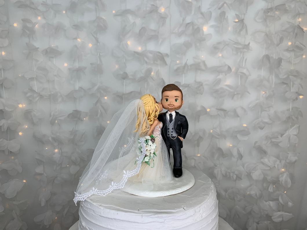 Traditional Wedding Cake Topper Figurine