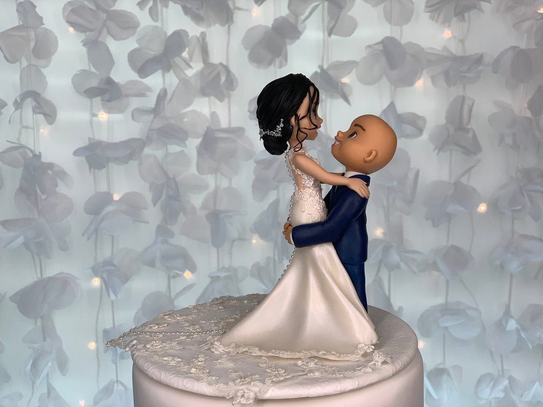Lift Me Up Wedding Cake Topper Figurine