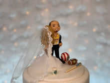 Load image into Gallery viewer, Sports Fan Wedding Cake Topper Figurine
