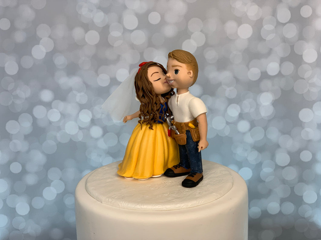 Snow White and Carpenter Wedding Cake Topper Figurine
